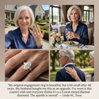 The Flawless Oval Cut: Your Radiant Anniversary Upgrade & Worry-Free Travel Ring--Last Day Sale-90% OFF🔥