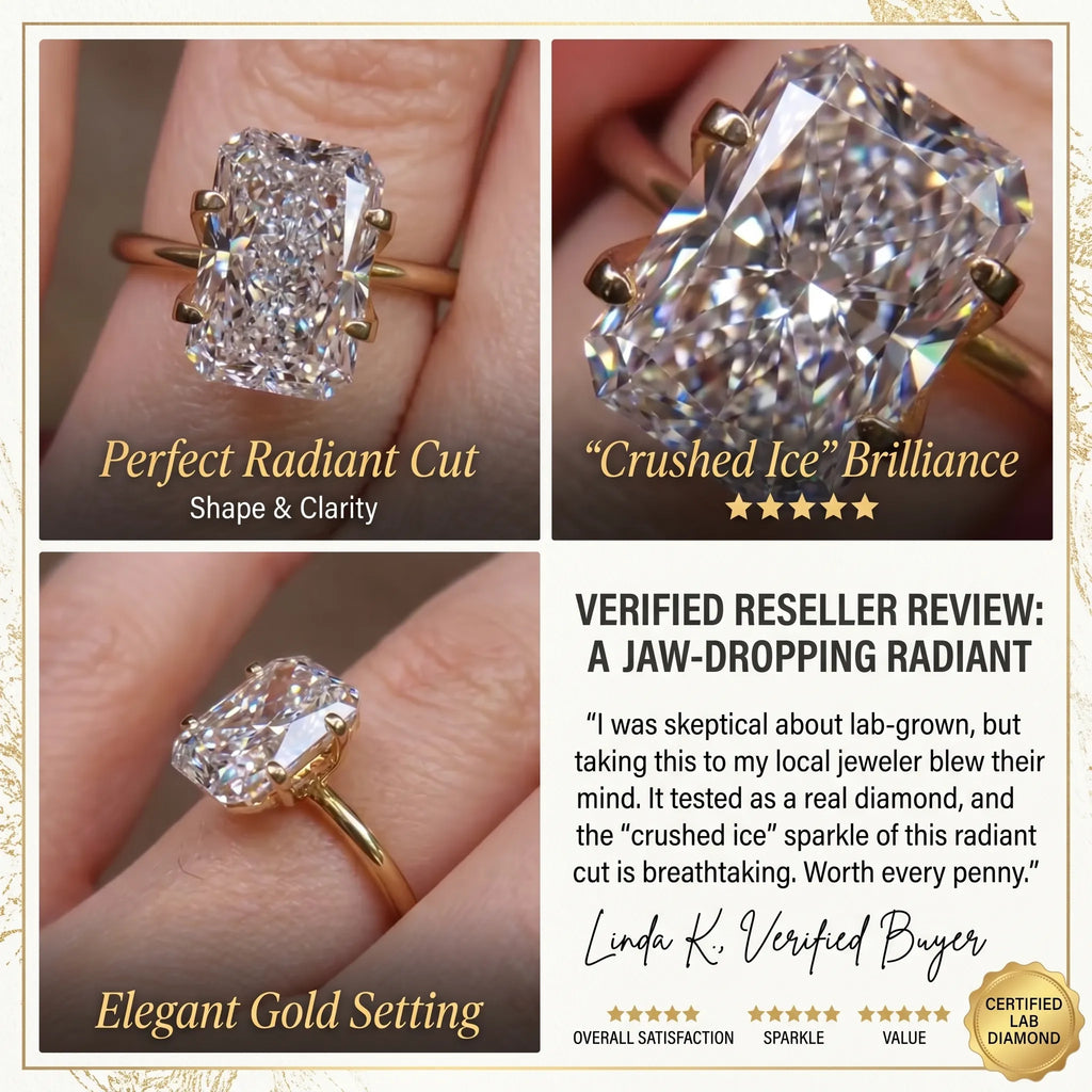 Elongated RadiantLab Diamond Ring：The Perfect Milestone Upgrade--Last Day Sale-90% OFF🔥