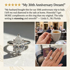 ThePear Ring: Snag-Free Tulip Setting & Flattering Elegance for Your Perfect Everyday Upgrade--Last Day Sale-90% OFF🔥