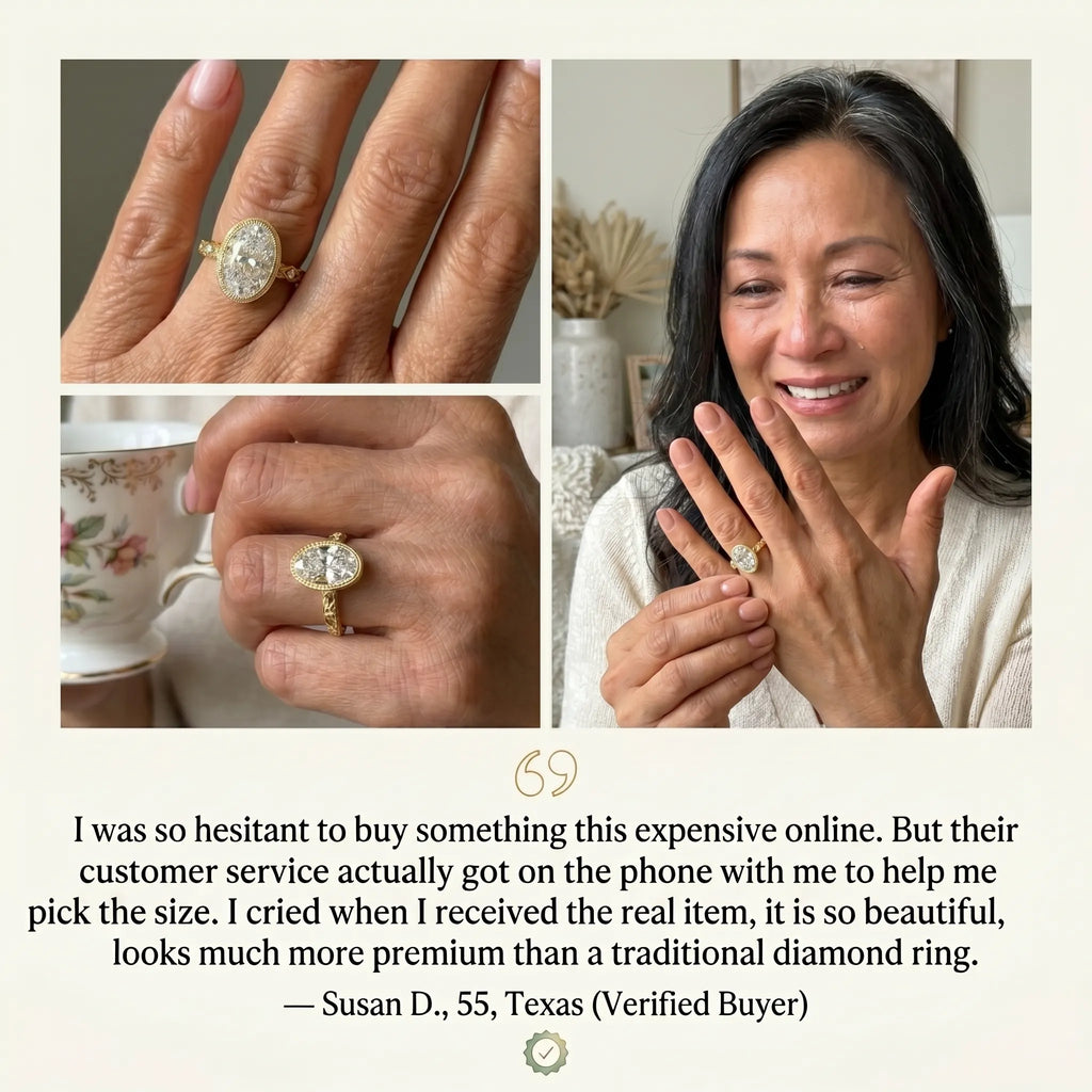 The Heritage Bezel Ring: Snag-Free Vintage Elegance with Brilliant Lab-Grown Diamonds--Last Day Sale-90% OFF🔥