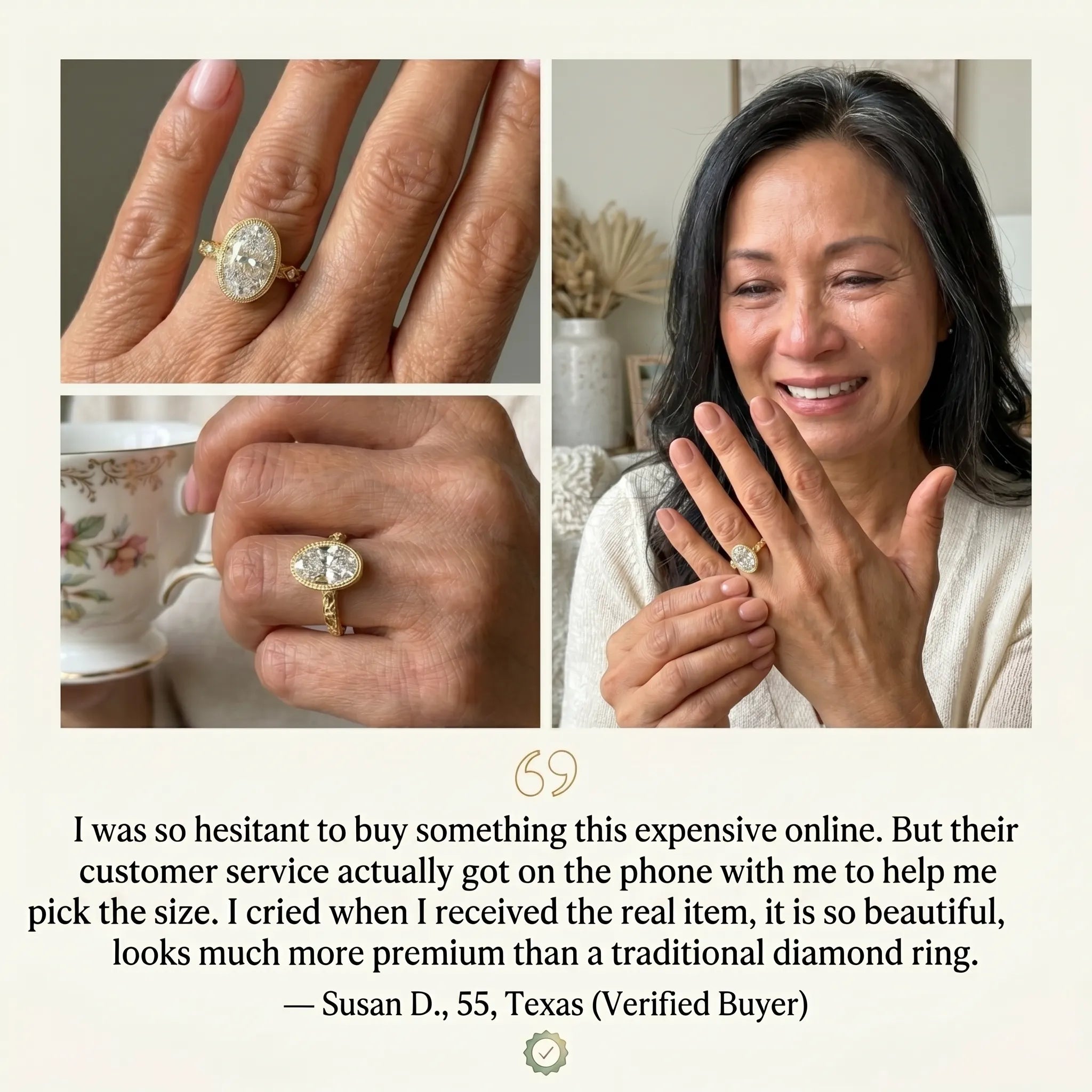 The Heritage Bezel Ring: Snag-Free Vintage Elegance with Brilliant Lab-Grown Diamonds--Last Day Sale-90% OFF🔥