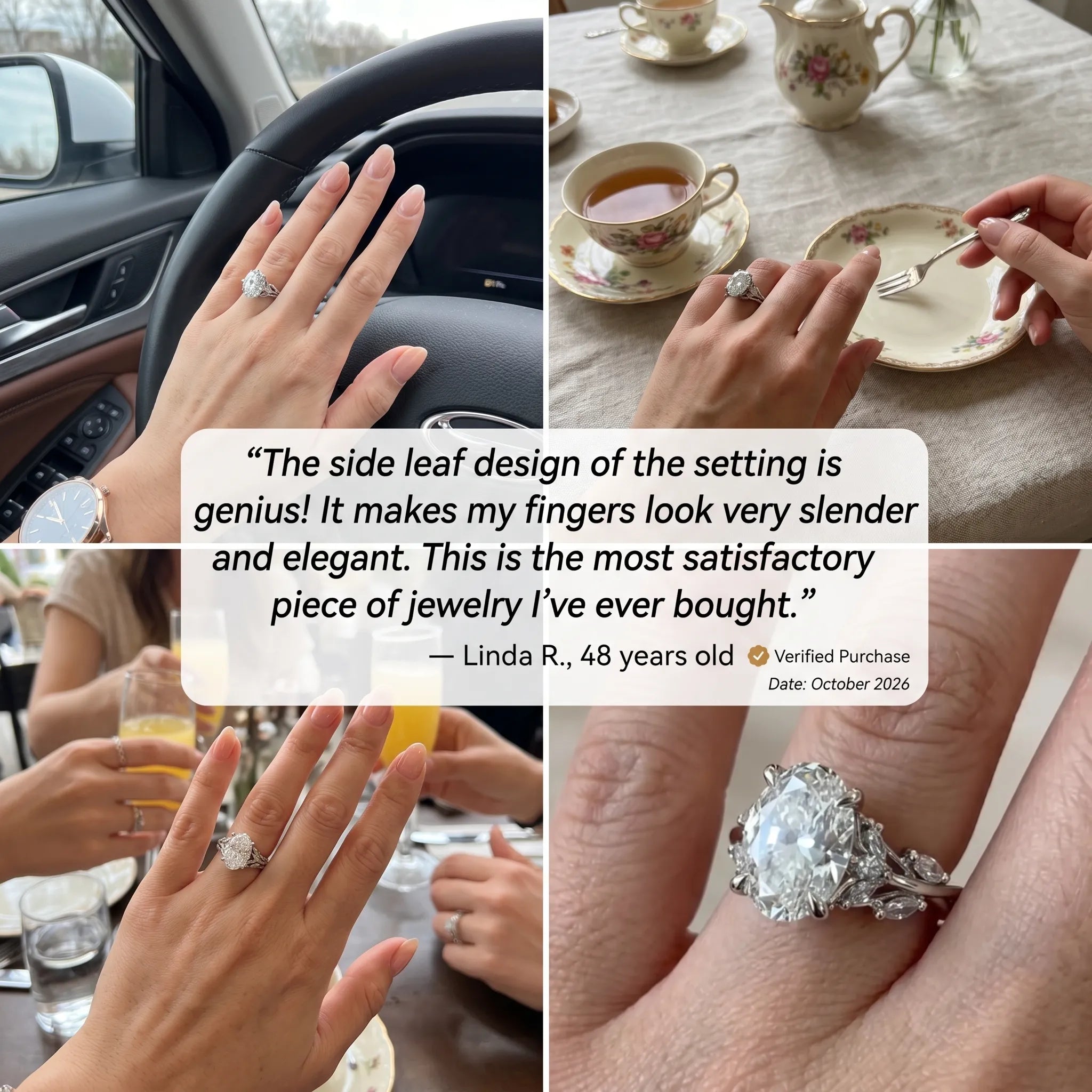 Your Forever Sparkle: Vintage Heirloom Oval Ring (Limited Stock)--Last Day Sale-90% OFF🔥