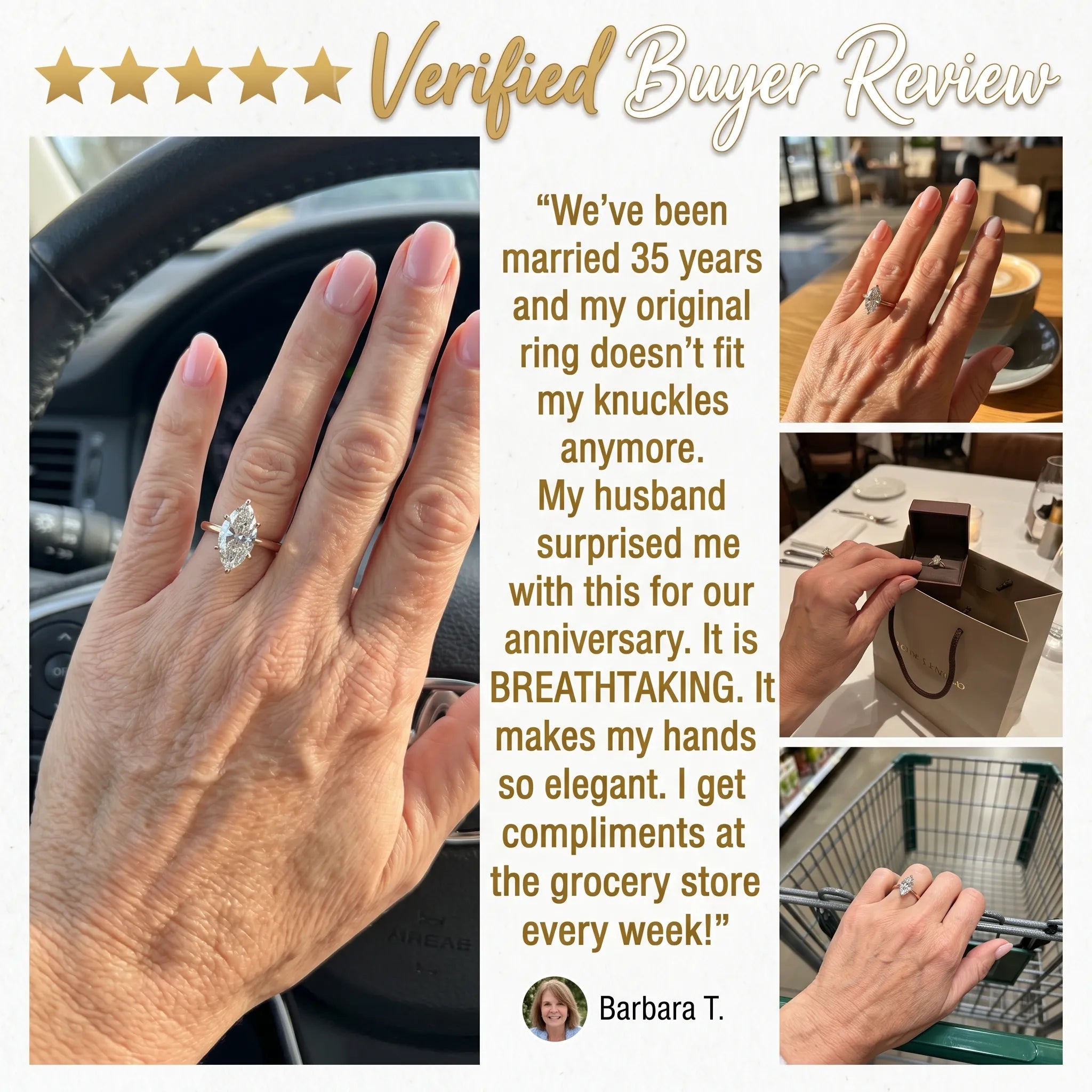 The Upgrade You Deserve: Breathtaking Marquise Solitaire Ring--Last Day Sale-90% OFF🔥
