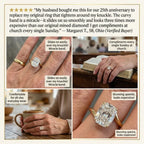Timeless Grace Ergonomic Curvy Solitaire--Last Day Sale-90% OFF🔥