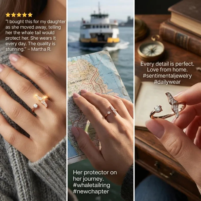 Adjustable Whale Tail Ring - Swell-Proof Comfort & Everlasting Shine--Last Day Sale-90% OFF🔥