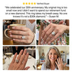 The Ultimate Anniversary Upgrade:  Oval Halo Split-Shank Ring – Flattering, Comfortable & Worry-Free Luxury--Last Day Sale-90% OFF🔥
