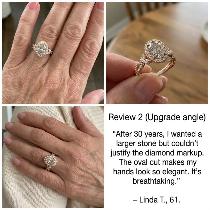 The "Petals in Bloom" Oval Halo Ring: Timeless Elegance for Every Milestone--Last Day Sale-90% OFF🔥