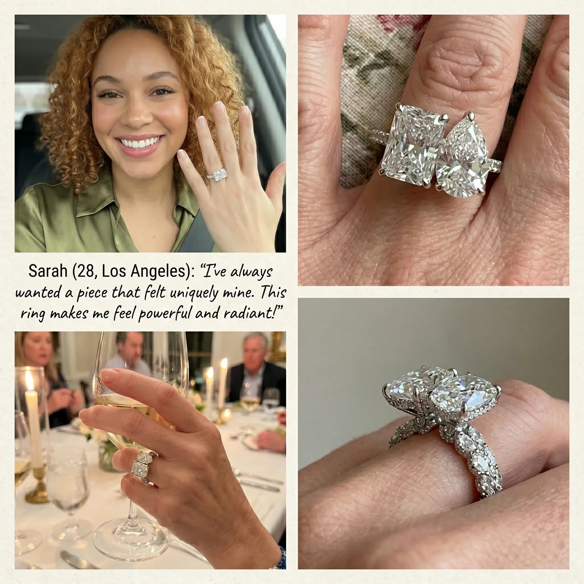 Two Hearts, One Eternal Glow: The "Toi et Moi" Statement Ring for the Woman of Elegance--Last Day Sale🔥90% OFF