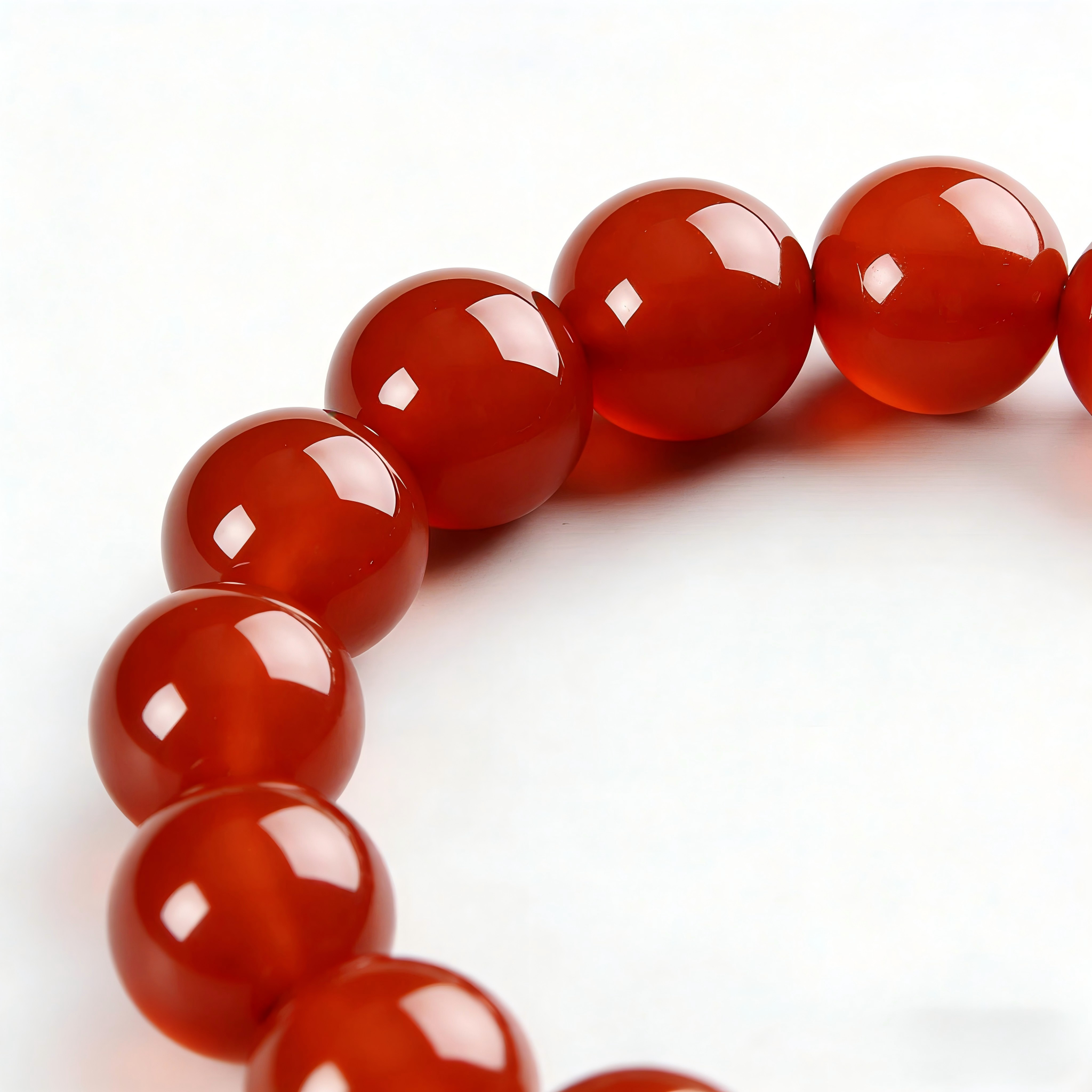 Red Carnelian Energy Bead Bracelet