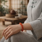Red Carnelian Energy Bead Bracelet