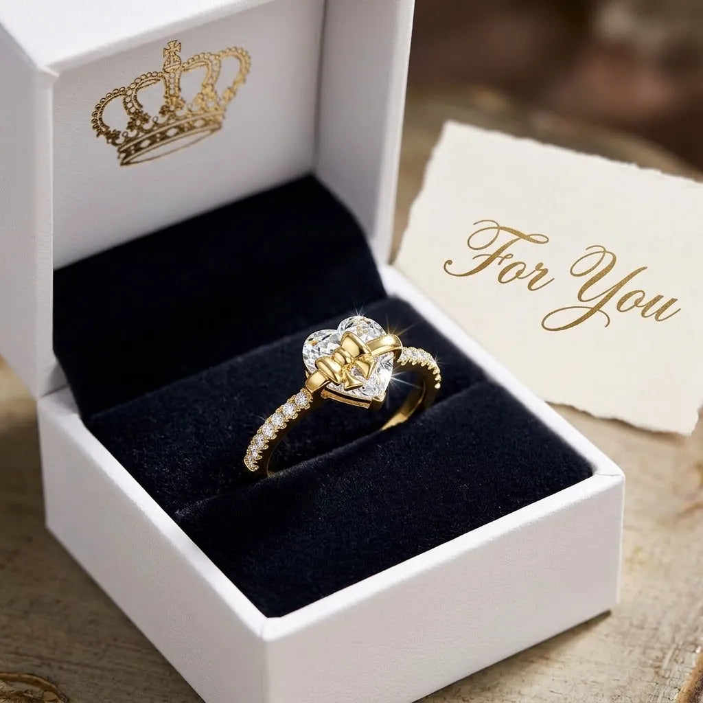 "Tied To My Heart" Bowknot Promise Ring Jewelry -Last Day Sale-90% OFF🔥