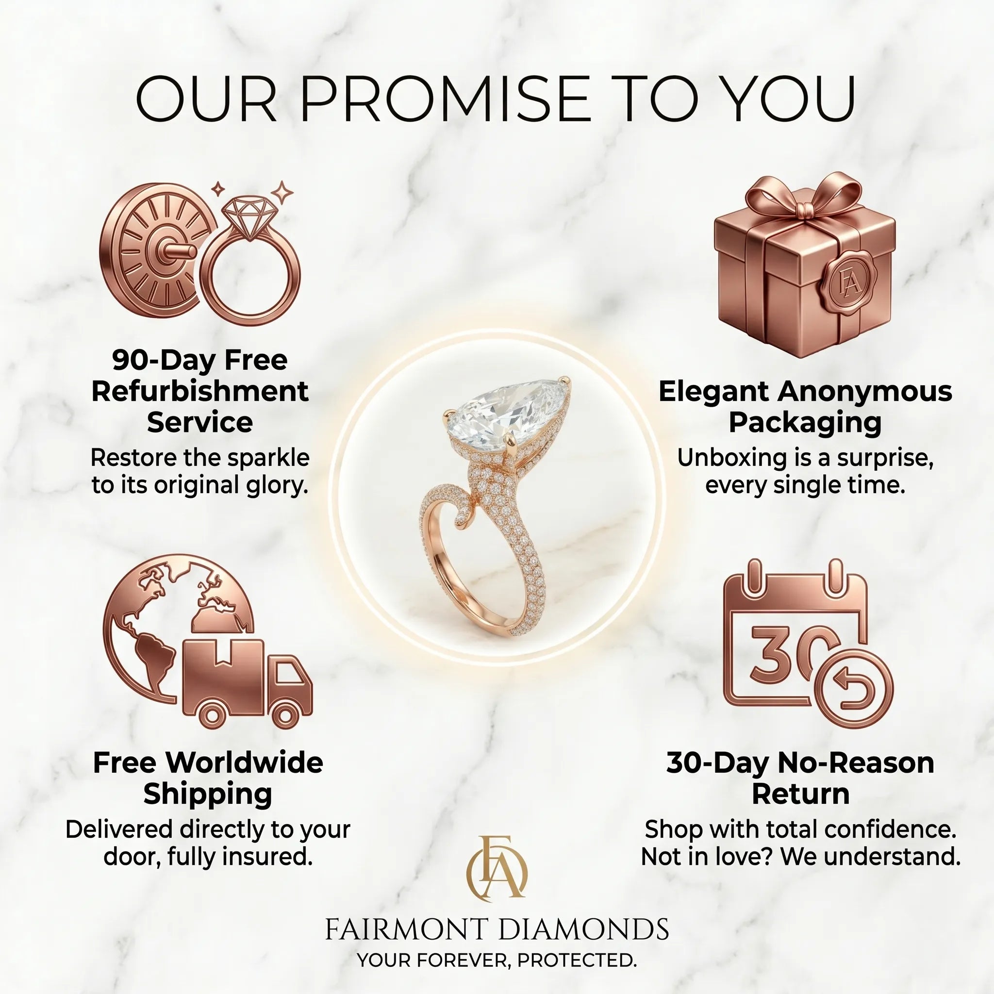 Large Pear-Cut Bypass Ring for Timeless Finger Elongation--Last Day Sale🔥90% OFF