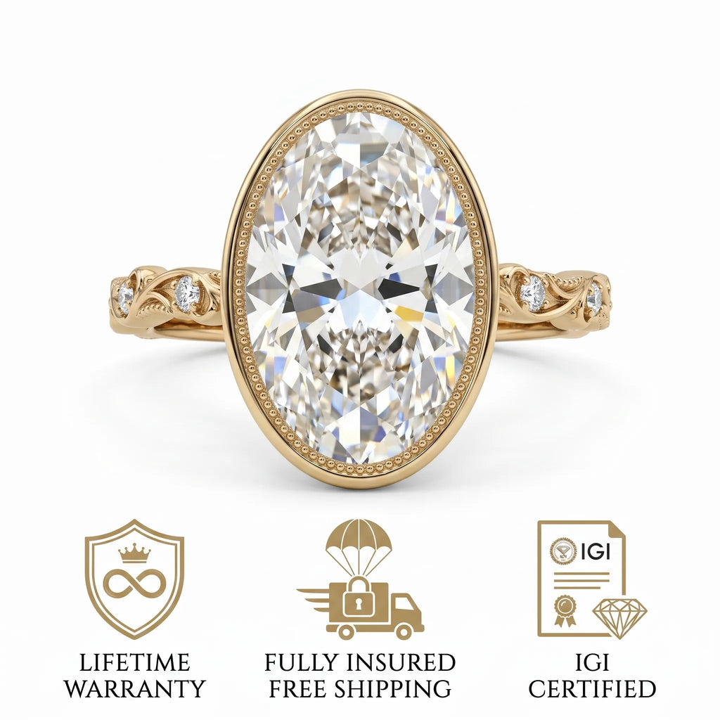 The Heritage Bezel Ring: Snag-Free Vintage Elegance with Brilliant Lab-Grown Diamonds--Last Day Sale-90% OFF🔥