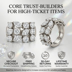 2.79 Carat VVS Diamond Statement Ring in Solid 14K White Gold--Last Day Sale-90% OFF🔥