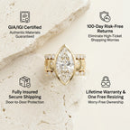 The Timeless Heirloom: 5-Carat Marquise Bezel Ring with Vintage Star Details--Last Day Sale-90% OFF🔥