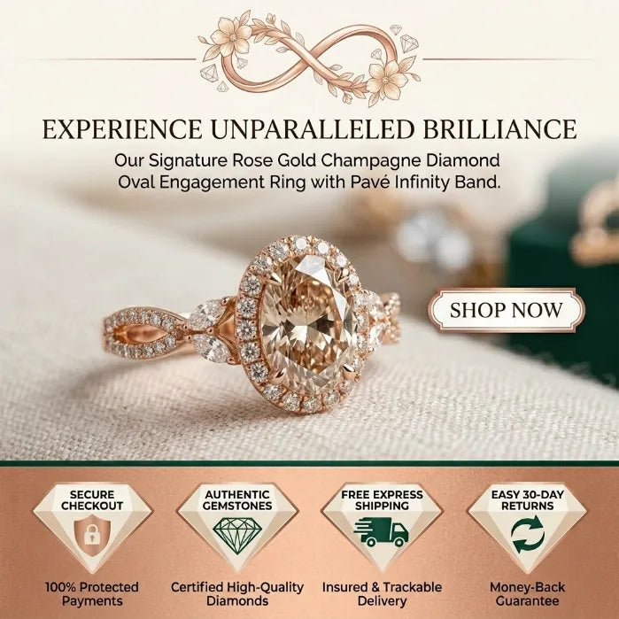 The "Petals in Bloom" Oval Halo Ring: Timeless Elegance for Every Milestone--Last Day Sale-90% OFF🔥