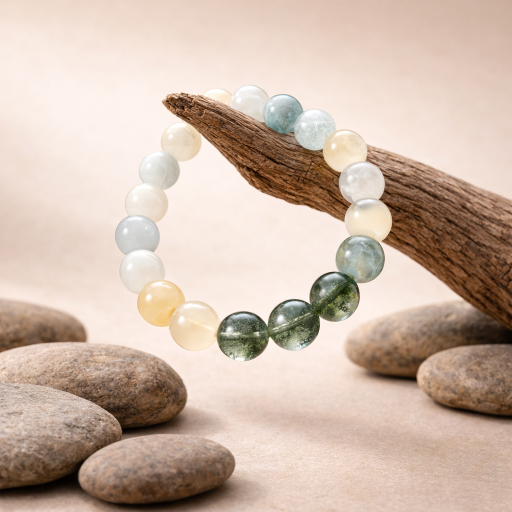 Ocean Forest Harmony Gemstone Bracelet