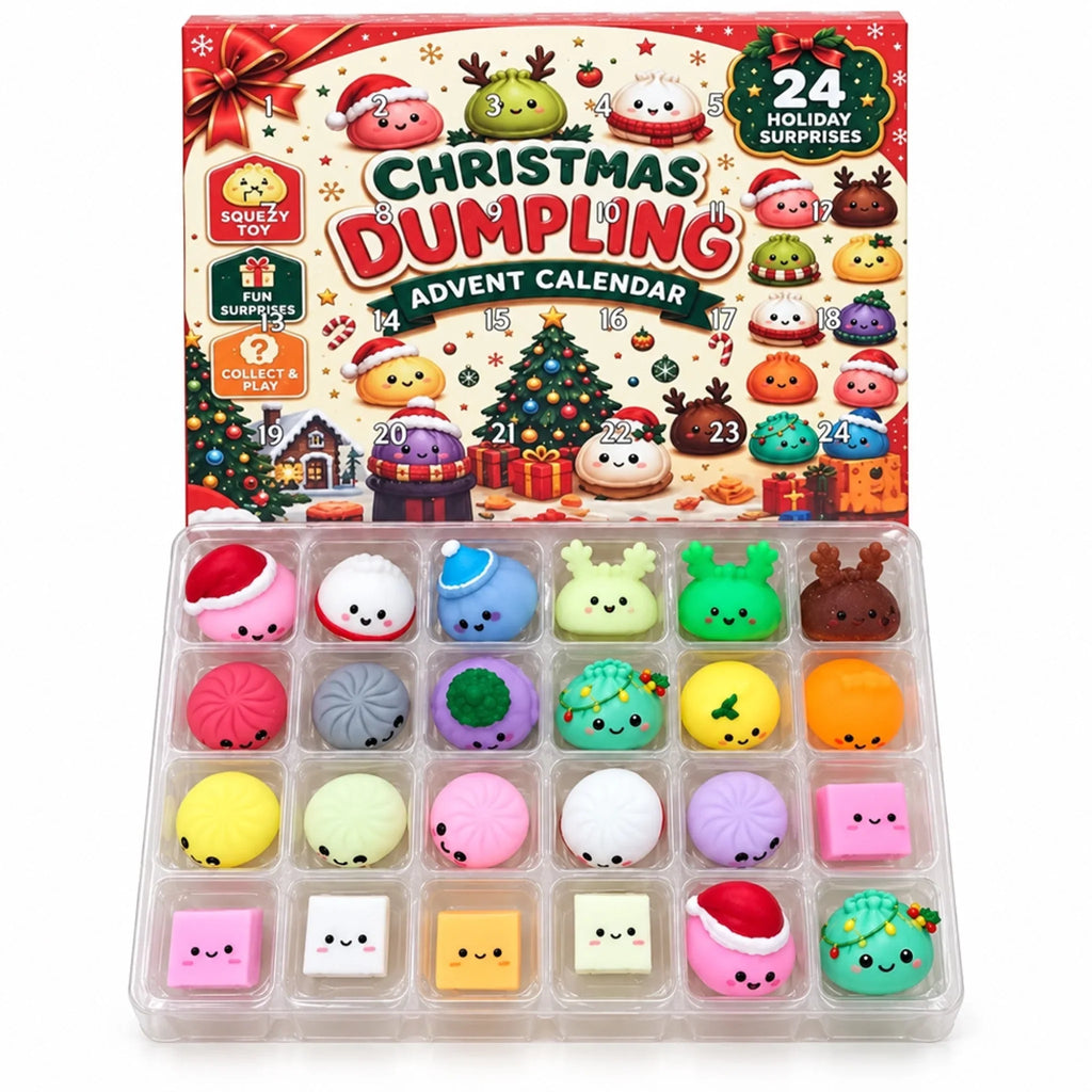 🔥Last Day 90% OFF🔥Dumpling Advent Calendar - Christmas Birthday Gifts For Mom, Dad, Brother, Sister, Kids - Merry Little Dumplings