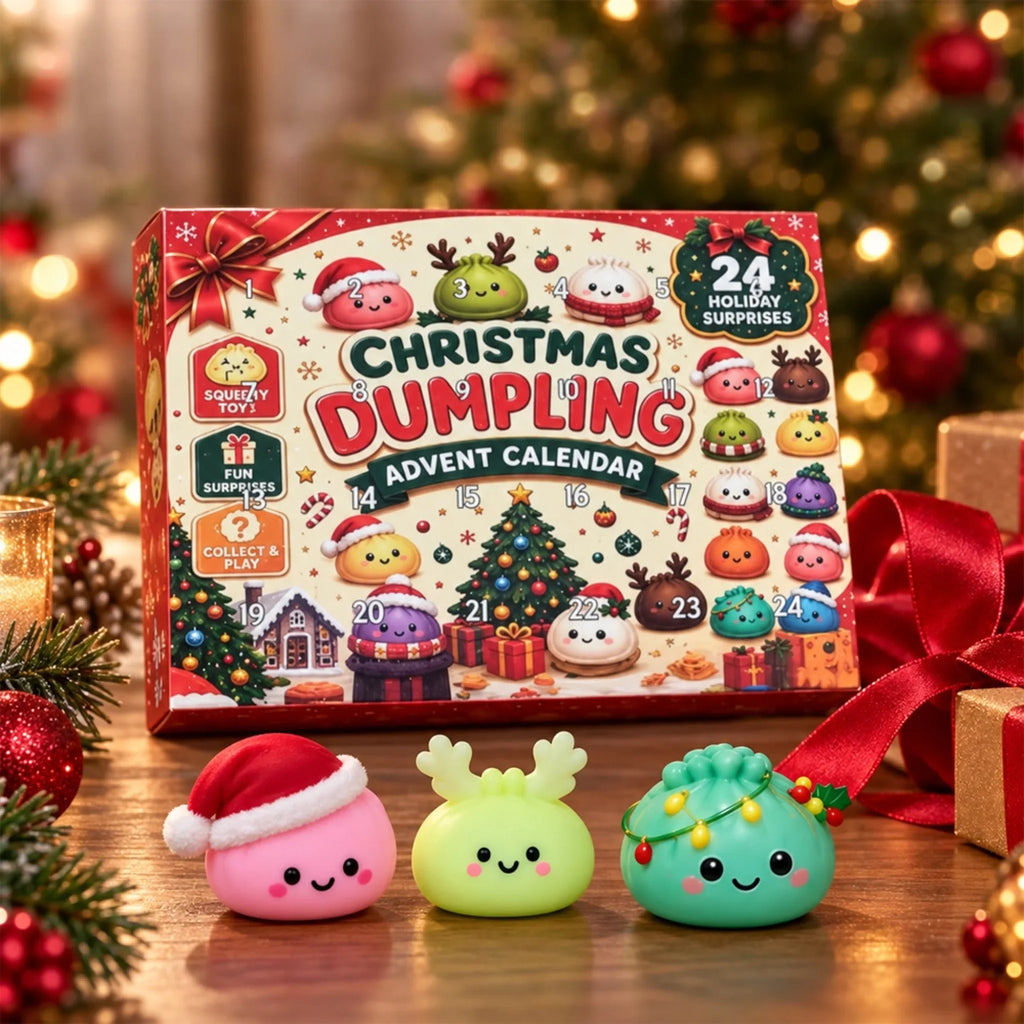 🔥Last Day 90% OFF🔥Dumpling Advent Calendar - Christmas Birthday Gifts For Mom, Dad, Brother, Sister, Kids - Merry Little Dumplings