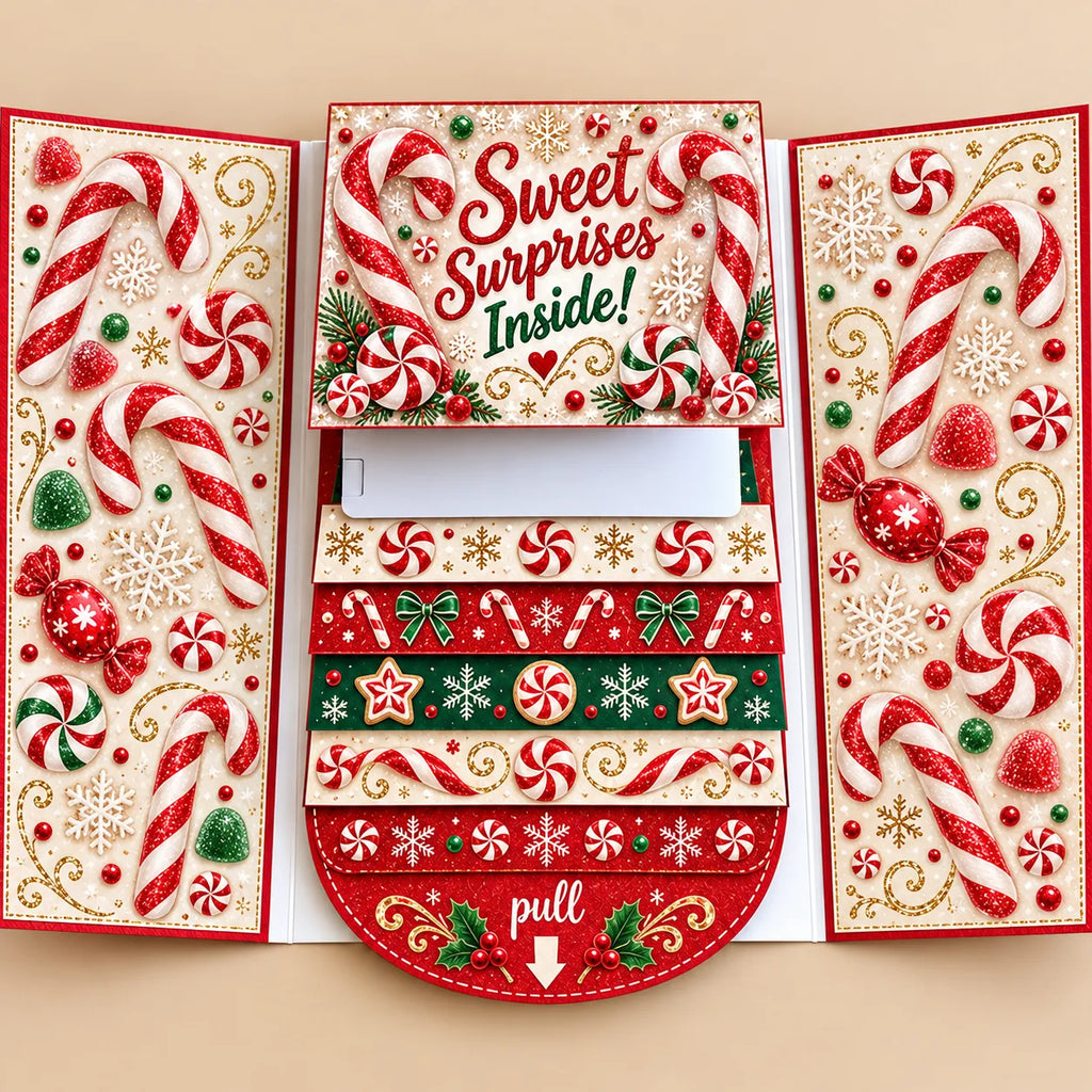 🔥LAST DAY 50% OFF - 2026 New 🎅💳 Waterfall Christmas Gift Card Booklet ✨