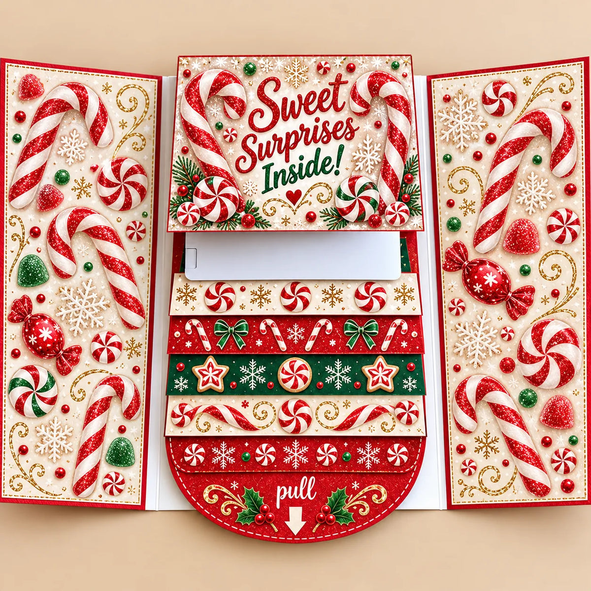 🔥LAST DAY 50% OFF - 2026 New 🎅💳 Waterfall Christmas Gift Card Booklet ✨