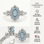 The Briar Rose Vintage Halo Ring | Starburst Cut Heirloom Elegance-Last Day Sale🔥90% OFF