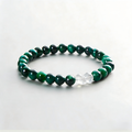 Forest Green Gemstone Bead Bracelet