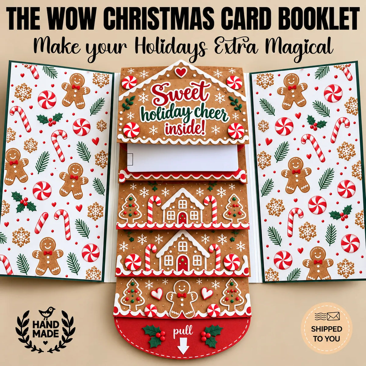 🔥LAST DAY 50% OFF - 2026 New 🎅💳 Waterfall Christmas Gift Card Booklet ✨