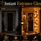 ✨Last Day 90% OFF✨– 🎄MerryCascade™ Glowing Christmas Door Hanger | 6 Festive Light Designs✨