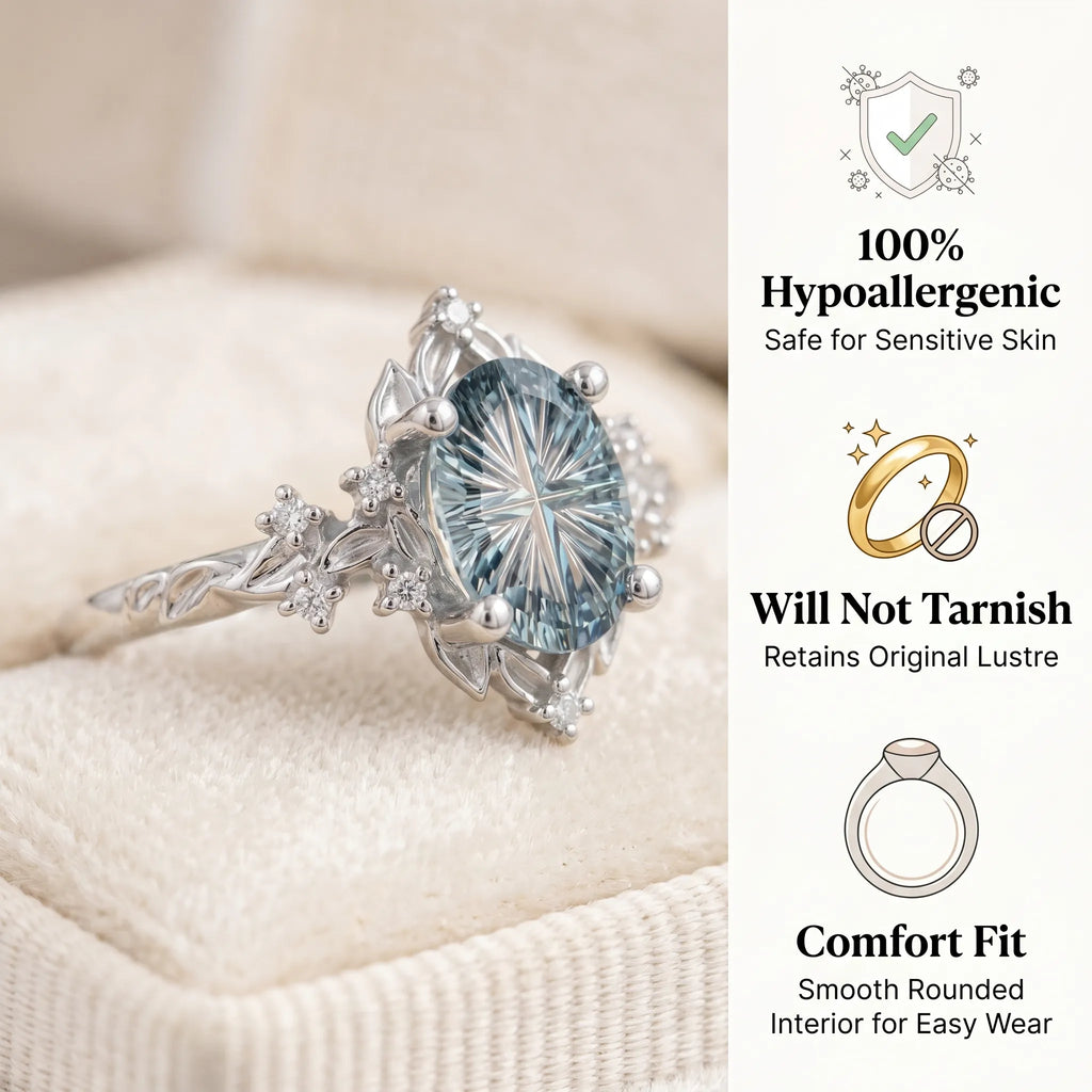 The Briar Rose Vintage Halo Ring | Starburst Cut Heirloom Elegance-Last Day Sale🔥90% OFF