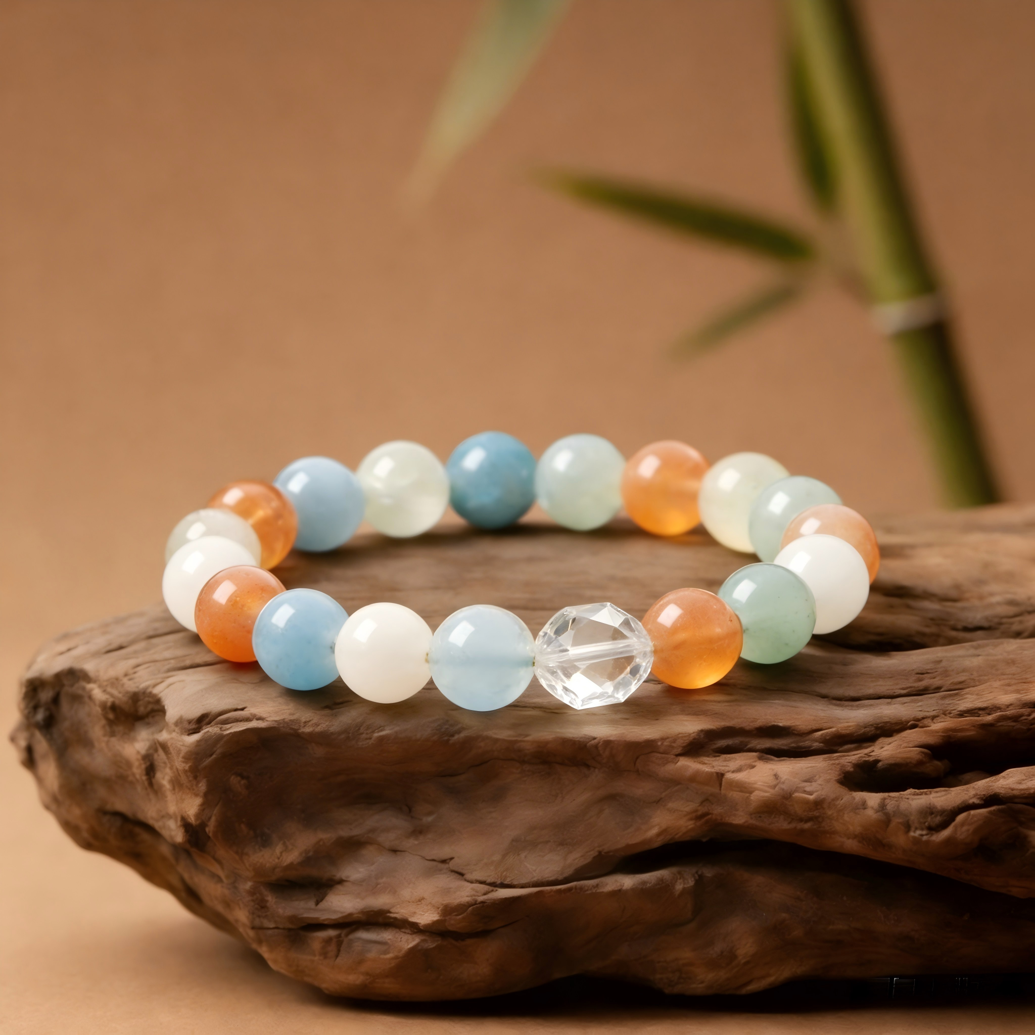 Multicolor Natural Stone Stretch Bracelet