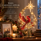 ✨Last Day 90% OFF✨🐦Cardinal Heaven's Light Tree Topper🌟
