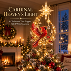 ✨Last Day 90% OFF✨🐦Cardinal Heaven's Light Tree Topper🌟