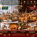 🔥Last Day 90% OFF🔥Magic Christmas Glow Castle™ Build A Christmas World That Glows With Memories ✨