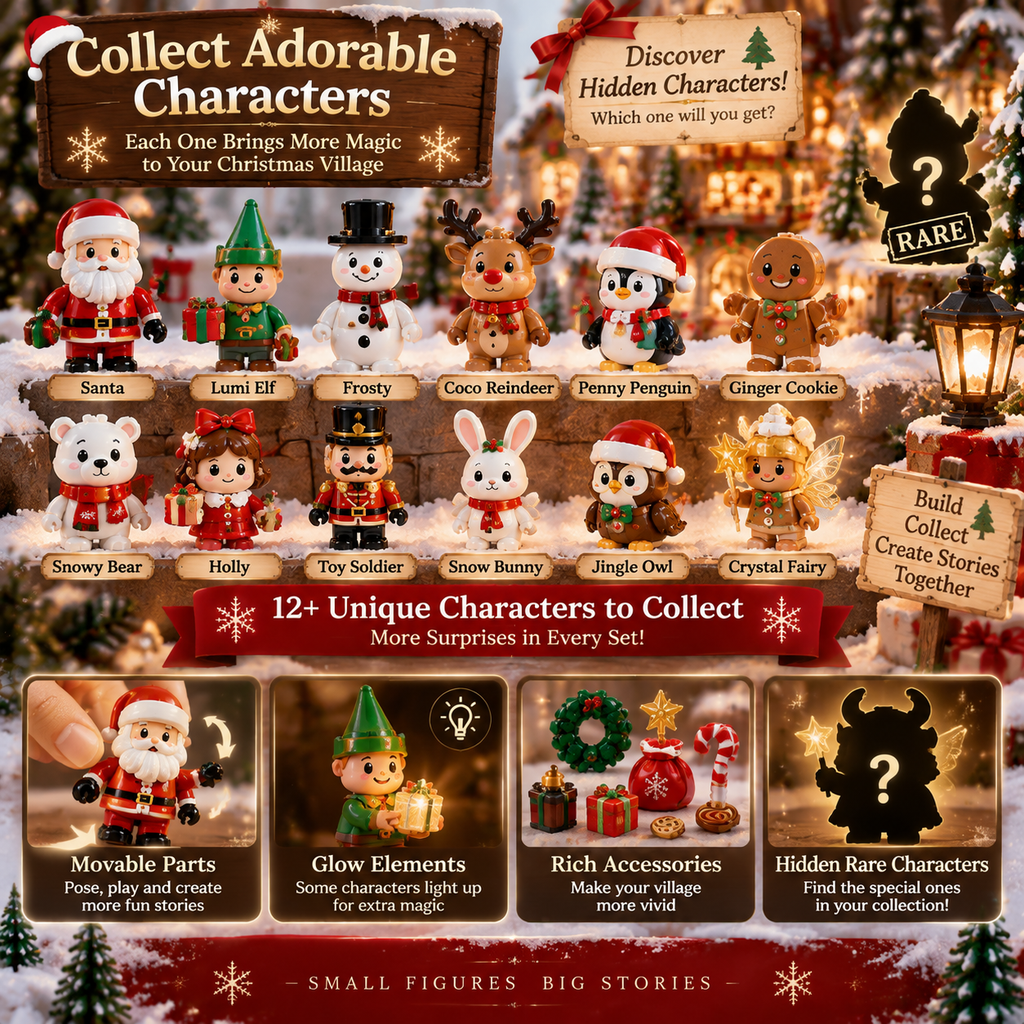 🔥Last Day 90% OFF🔥Magic Christmas Glow Castle™ Build A Christmas World That Glows With Memories ✨