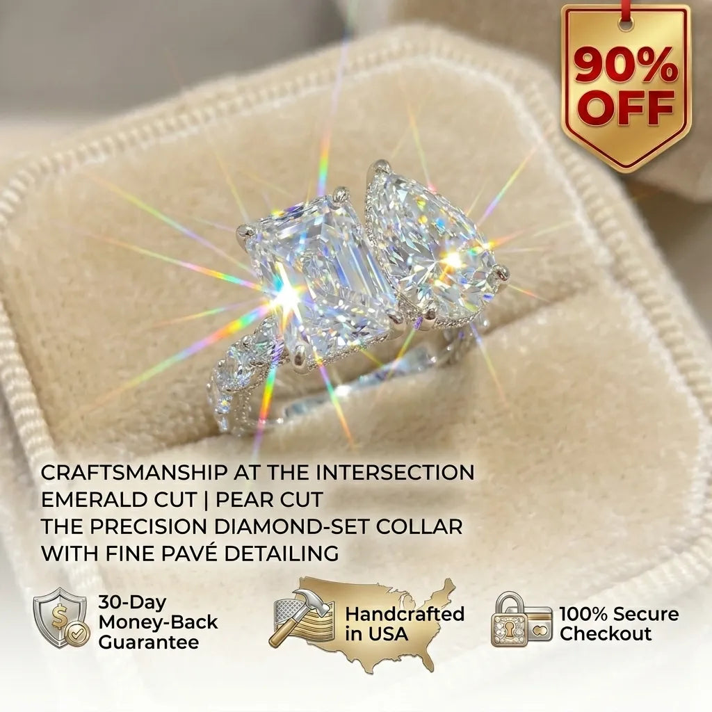 Two Hearts, One Eternal Glow: The "Toi et Moi" Statement Ring for the Woman of Elegance--Last Day Sale🔥90% OFF