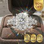 The Oval Nova™ Premium Moissanite Ring | Vintage Elegance & Worry-Free Travel Diamond Alternative--Last Day Sale-90% OFF🔥