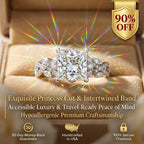 Radiant Princess Cut Promise Ring | Hypoallergenic & Conflict-Free Brilliance--Last Day Sale-90% OFF🔥