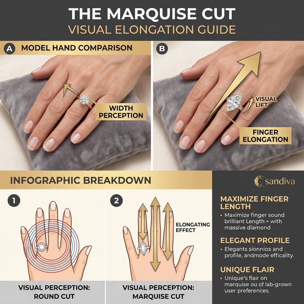 The Marquise Magic: Instantly Elongate and Flatter Your Fingers--Last Day Sale-90% OFF🔥