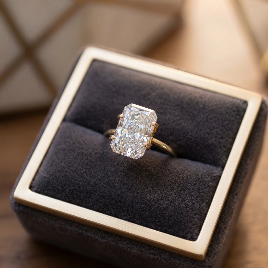 Elongated RadiantLab Diamond Ring：The Perfect Milestone Upgrade--Last Day Sale-90% OFF🔥