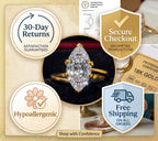 Elegant 1.57ct Marquise Cut Ring: The Slenderizing Sparkle for Every Woman--Last Day Sale🔥90% OFF