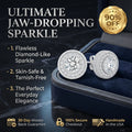 The "Timeless Radiance" 5-Carat Moissanite Halo Stud Earrings - Hypoallergenic 925 Silver-Last Day Sale🔥90% OFF