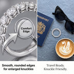 The Timeless Brilliance Eternity Band | Cloud-Comfort Fit & Flawless Sparkle--Last Day Sale-90% OFF🔥