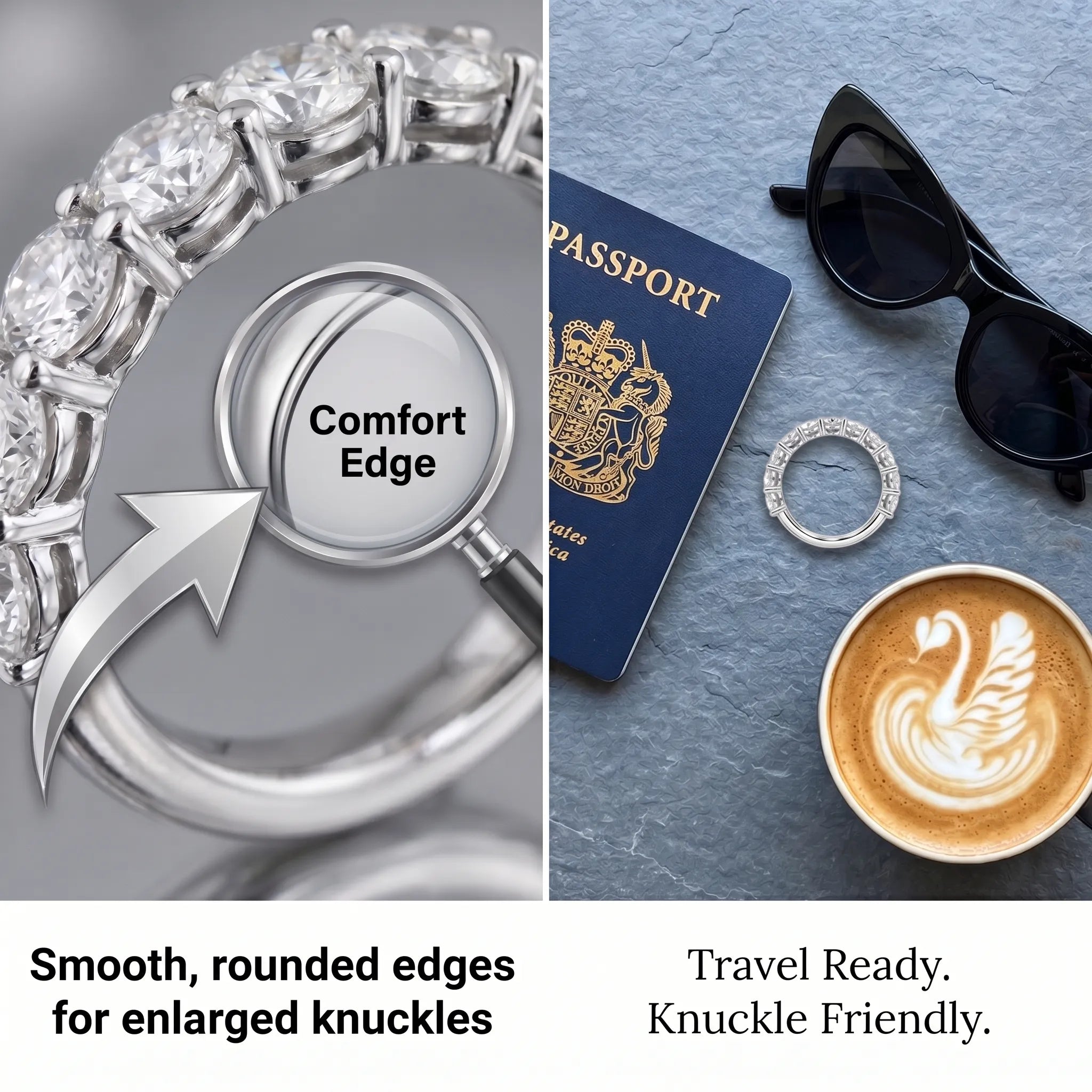 The Timeless Brilliance Eternity Band | Cloud-Comfort Fit & Flawless Sparkle--Last Day Sale-90% OFF🔥