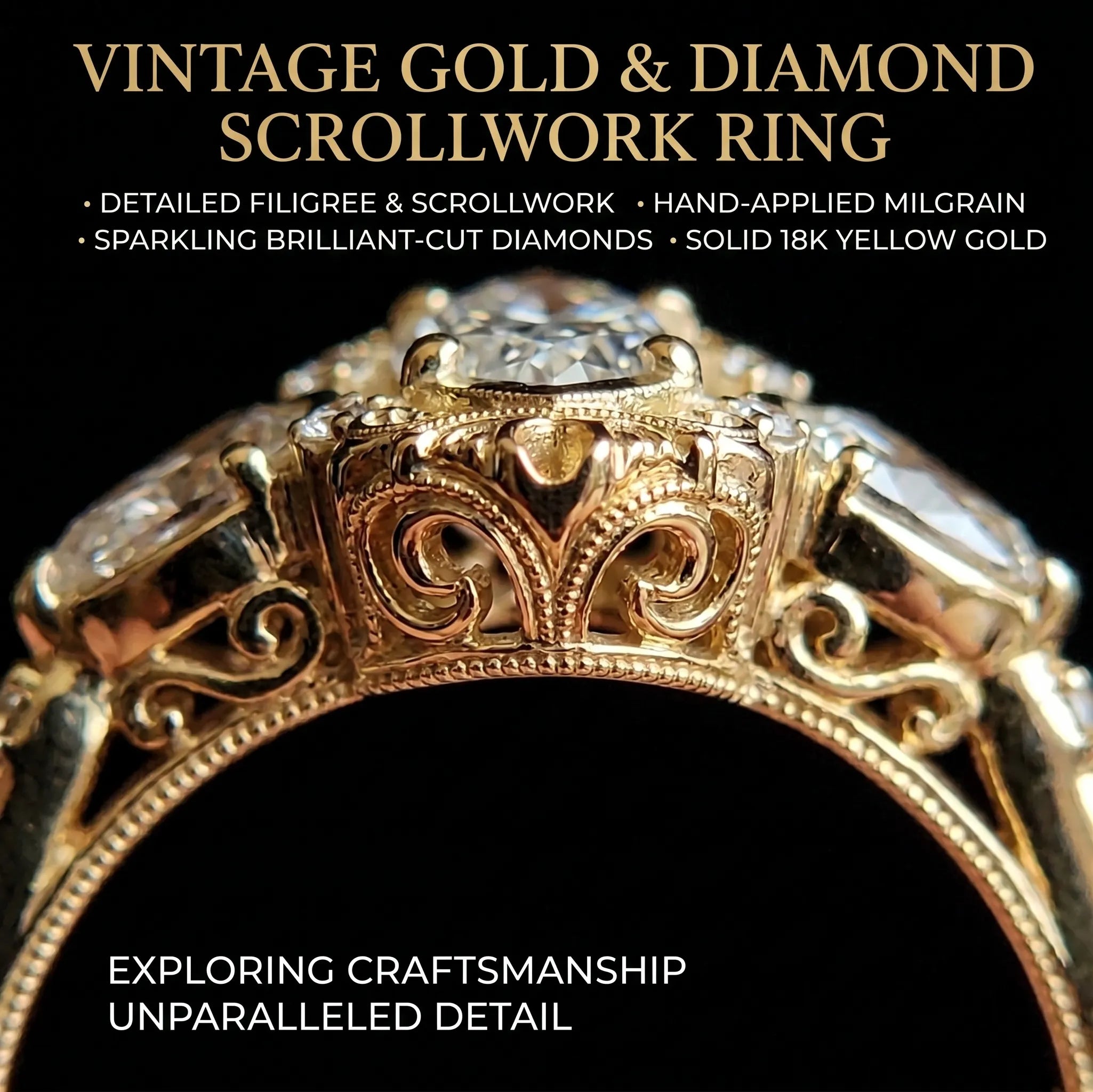 The "Odette" Handcrafted Vintage Marquise Ring — Heirloom Edition --Last Day Sale-90% OFF🔥