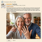 The "Forever & Always" Half Eternity Diamond Band | Premium Platinum Comfort Fit--Last Day Sale🔥90% OFF