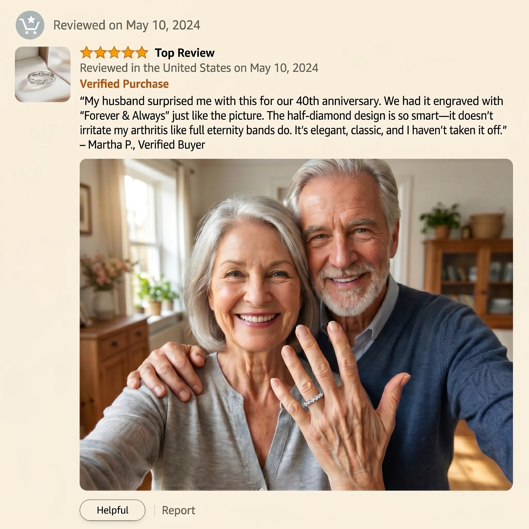 The "Forever & Always" Half Eternity Diamond Band | Premium Platinum Comfort Fit--Last Day Sale🔥90% OFF