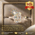 The Anniversary Upgrade: 1-5-Carat Flawless Radiant Cut Moissanite Ring (Hidden Halo, VVS1)-Last Day Sale🔥-90% OFF