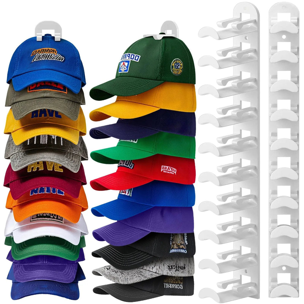 🔥Last Day 90% OFF🔥❄️Hat Rack for Wall – Baseball Cap Organizer Holds Up to 20 Hats