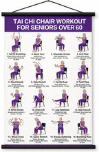 🔥Last Day 90% OFF🔥❄️🔥Tai Chi Chair Workout Chart for Seniors (16 x 24 inches)